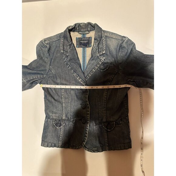 American Eagle Outfitters Women's Denim Blazer Jacket - Size Medium - Picture 4 of 7